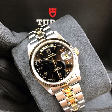 tudor prince date gold|tudor prince date day 36mm.